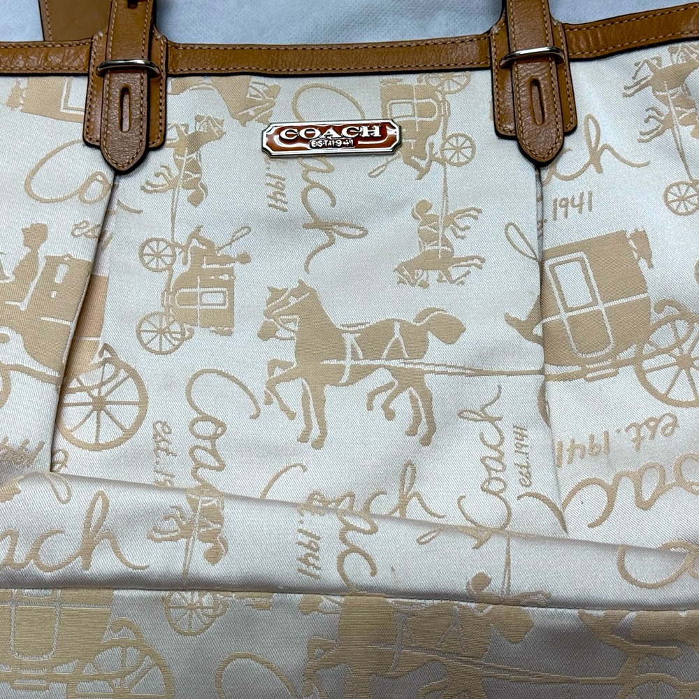 Ivory Coach tote
